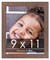 Photo Size Shabby Chic Brown Picture Frame - UV Acrylic, Foam Board Backing, Hanging Hardware